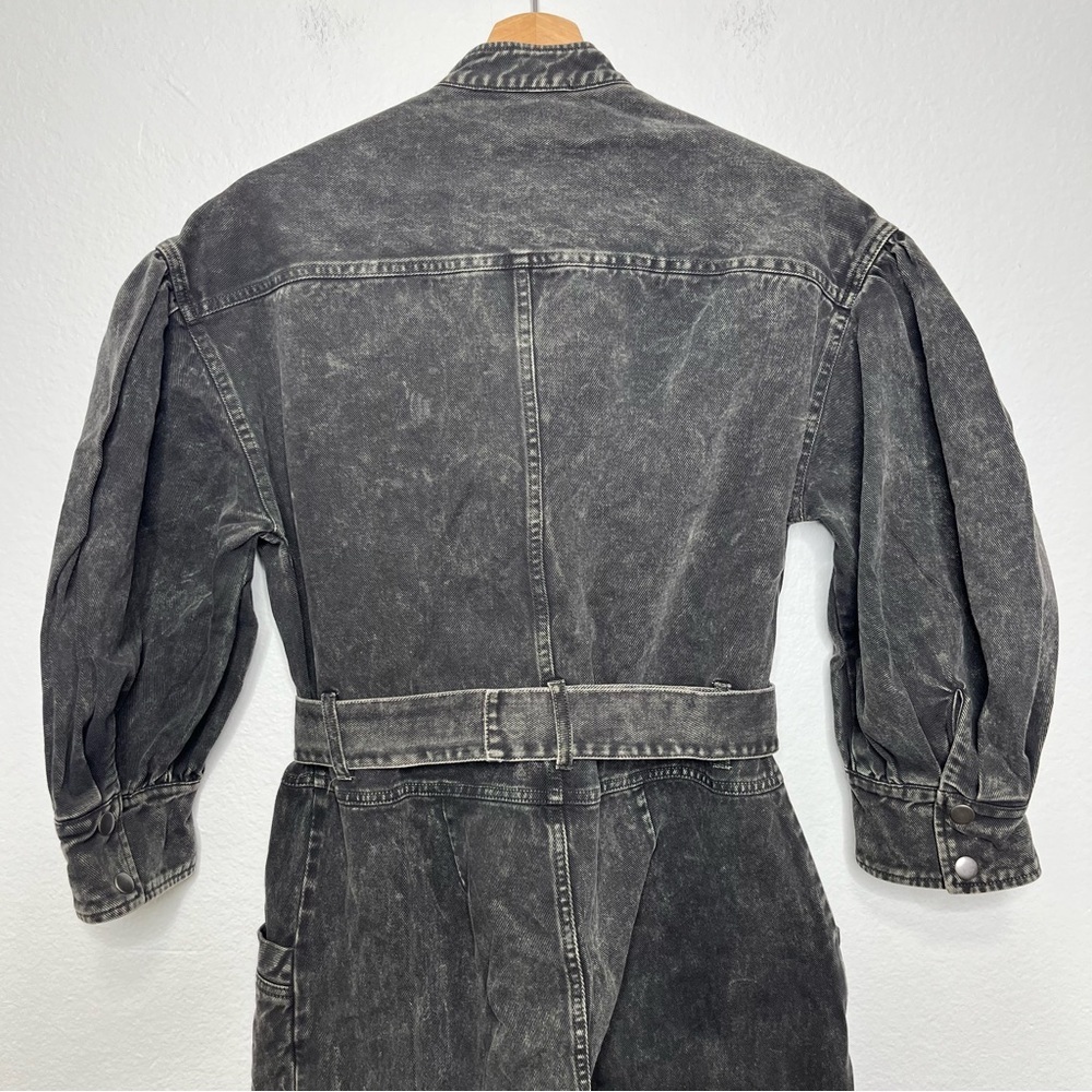 NWT Sea New York Idun Belted Denim Cotton Jumpsuit in Graphite Size 6 - Picture 6 of 10